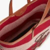 Sac fourre-tout en crochet à rayures marines