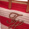 Sac fourre-tout en crochet à rayures marines