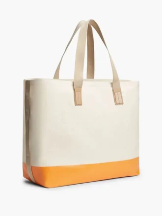 Sac fourre-tout en toile à blocs de couleur