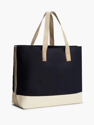 Sac fourre-tout en toile à blocs de couleur