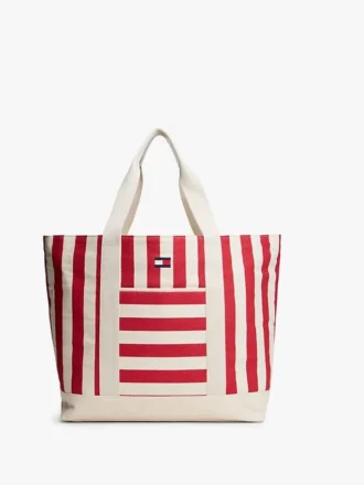 Sac fourre-tout en toile à rayures marines