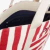 Sac fourre-tout en toile à rayures marines Sac fourre-tout en toile à rayures marines