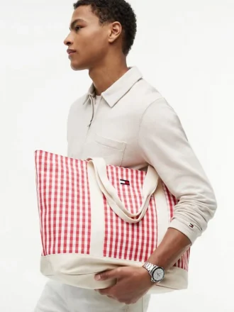 Sac fourre-tout en toile vichy