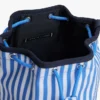 Sac seau en toile rayée pour enfants