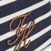 Sac seau à rayures bretonnes et monogramme script