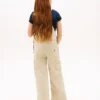 Salopette en denim stretch à jambes larges pour enfants Salopette en denim stretch à jambes larges pour enfants