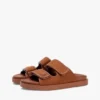 Sandales à double bride en cuir nubuck Sandales à double bride en cuir nubuck