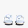 Sandales en cuir à accents métalliques