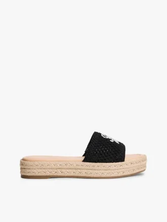 Sandales espadrilles à monogramme script