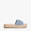 Sandales espadrilles à monogramme script Sandales espadrilles à monogramme script