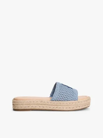 Sandales espadrilles à monogramme script