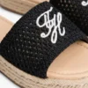 Sandales espadrilles à monogramme script Sandales espadrilles à monogramme script