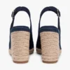 Sandales espadrilles à talon compensé et bride arrière Sandales espadrilles à talon compensé et bride arrière