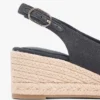 Sandales espadrilles à talon compensé et bride arrière Sandales espadrilles à talon compensé et bride arrière