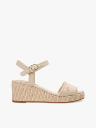 Sandales espadrilles à talon compensé tissé Sandales espadrilles à talon compensé tissé