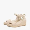 Sandales espadrilles à talon compensé tissé Sandales espadrilles à talon compensé tissé