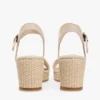 Sandales espadrilles à talon compensé tissé Sandales espadrilles à talon compensé tissé