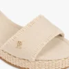 Sandales espadrilles à talon compensé tissé Sandales espadrilles à talon compensé tissé