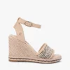Sandales espadrilles à talons compensés en raphia Sandales espadrilles à talons compensés en raphia