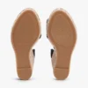 Sandales espadrilles à talons compensés en raphia Sandales espadrilles à talons compensés en raphia