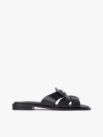 Sandales mocassins en cuir