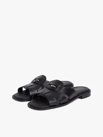 Sandales mocassins en cuir