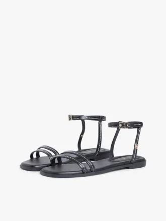 Sandales plates en cuir Sandales plates en cuir