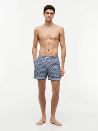 Short de bain 12,7 cm à monogramme Scrip sur toute la surface