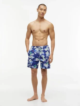Short de bain 7&Prime; imprimé surf