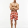 Short de bain à imprimé floral 18 cm Short de bain à imprimé floral 18 cm