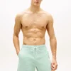Short de bain rayé 18 cm