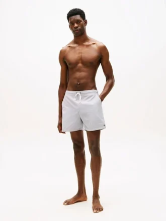 Short de bain rayé 18 cm Short de bain rayé 18 cm