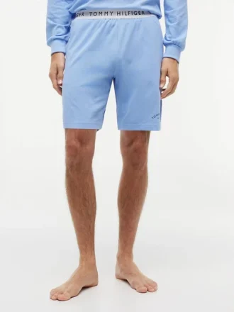 Short de nuit piqué avec logo Hilfiger