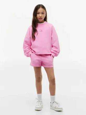 Short de survêtement à drapeaux ton sur ton pour enfants