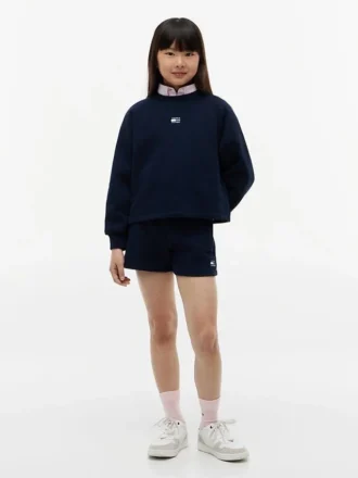 Short de survêtement à drapeaux ton sur ton pour enfants