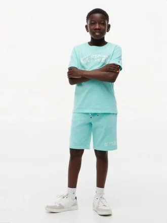 Short de survêtement Hilfiger Logo pour enfant