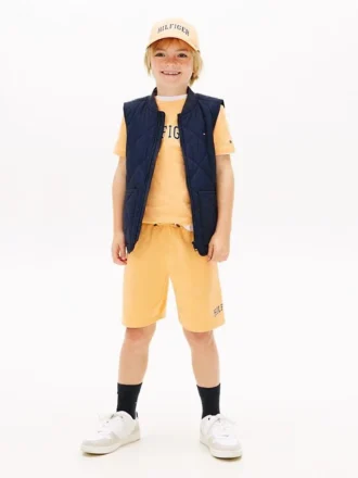 Short de survêtement à jambes larges pour enfant avec logo Hilfiger