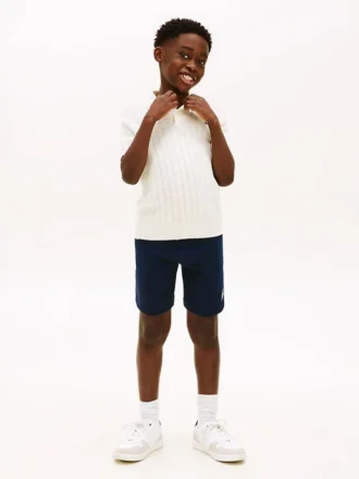 Short de survêtement à jambes larges pour enfant avec logo Hilfiger