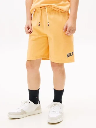 Short de survêtement à jambes larges pour enfant avec logo Hilfiger