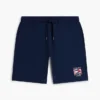 Short de survêtement à logo drapeau ondulé, coupe classique Short de survêtement à logo drapeau ondulé, coupe classique