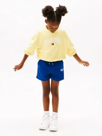 Short de survêtement pour enfant avec logo brodé
