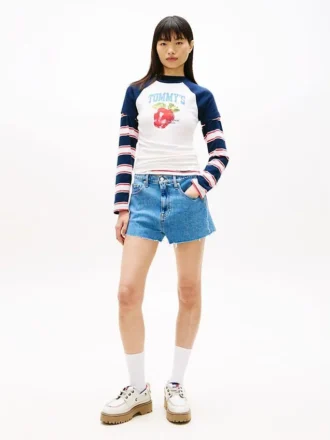 Short en denim à ourlet brut Tommy Jeans