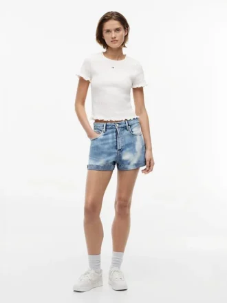 Short en denim à revers Tommy Jeans