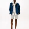 Short en molleton avec logo drapeau Short en molleton avec logo drapeau
