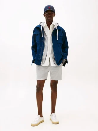 Short en molleton avec logo drapeau