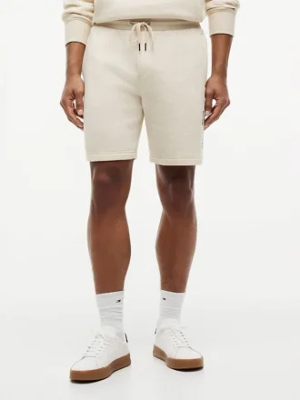 Short en molleton avec logo Tommy brodé