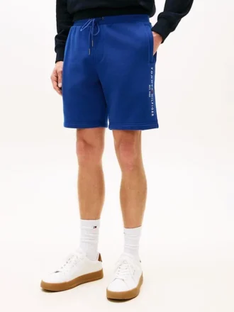 Short en molleton avec logo Tommy brodé