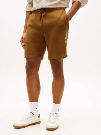 Short en molleton avec logo Tommy brodé