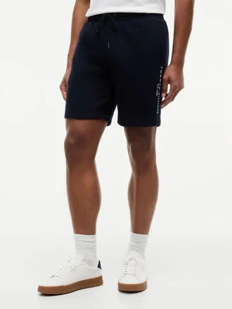 Short en molleton avec logo Tommy brodé