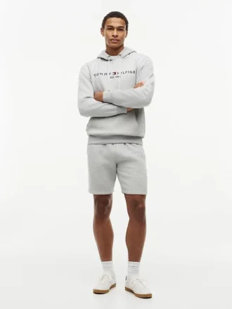 Short en molleton avec logo Tommy brodé